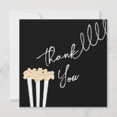 Film Noir - Schwarz - Bridal/Paare Danke Karte (Vorderseite)