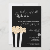 Film Noir - Schwarz - Polterabend Einladung (Vorderseite)