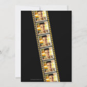 Film-Party-Programm-goldene Aufnahme-Karte Einladung (Rückseite)