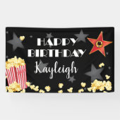 Film-Popcorn-Fahne Banner (Horizontal)