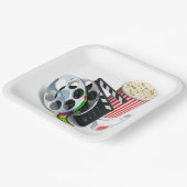 Film- & Popcorn-Partyplatten Pappteller (Gewinkelt)
