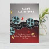Film Premiere Bar Mitzvah Einladung (Stehend Vorderseite)