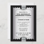 Film-Premiere-Berühmten50. Geburtstags-FotoGala Einladung (Rückseite)