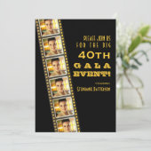 Film Premiere Celebrity 40. Geburtstag Foto Gala Einladung (Stehend Vorderseite)