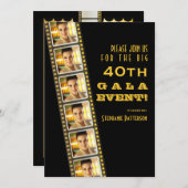 Film Premiere Celebrity 40. Geburtstag Foto Gala Einladung (Vorne/Hinten)