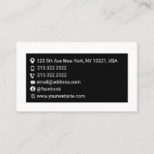 Film Production Manager und Direktor Visitenkarte (Rückseite)