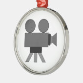 Film-Projektor Ornament Aus Metall (Links)