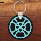 Film Reel / Movie Reel Keychain (Blue) Schlüsselanhänger (Vorderseite)