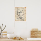 Film Reel Patent Poster (Küche)