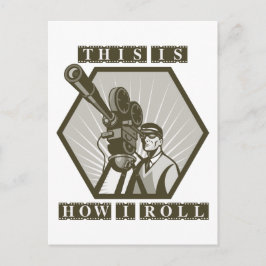 Film-Regisseur Postkarte