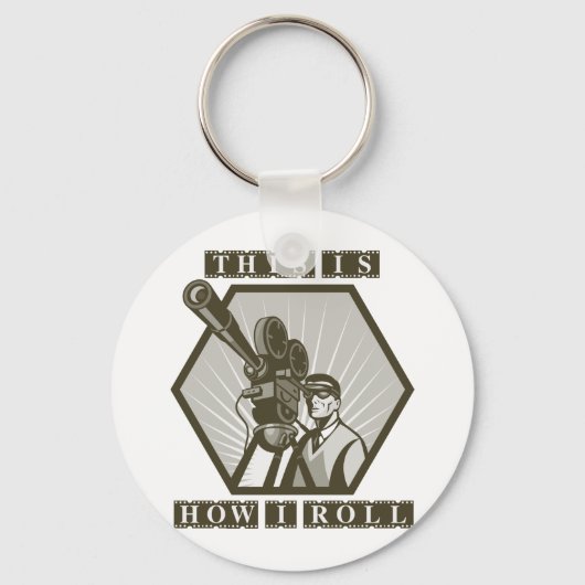 Film-Regisseur Schlüsselanhänger (Vorderseite)