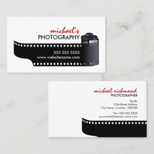Film-Rollenphotographie Visitenkarte