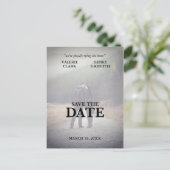 Film Save the Date Foto Ankündigungspostkarte (Stehend Vorderseite)
