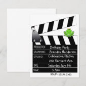 Film-Scharnierventil-Geburtstags-Party Einladung (Vorne/Hinten)