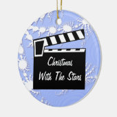 Film-Schiefer Clapperboard Brett Keramik Ornament (Links)