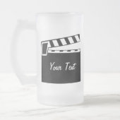 Film-Schiefer Clapperboard Brett Mattglas Bierglas (Links)