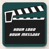 Film-Schiefer Clapperboard Brett Untersetzer (Vorderseite)