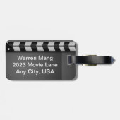 Film-Schindel-Gepäckanhänger Gepäckanhänger (Rückseite horizontal)