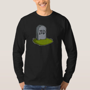 Film Shirt. Funny Zed's Dead Gravesite Graphic De T-Shirt