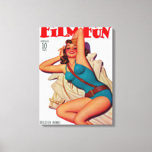 Film-Spaß-Titelseite10 Leinwanddruck