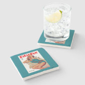 Film-Spaß-Titelseite10 Steinuntersetzer (Seitenansicht)