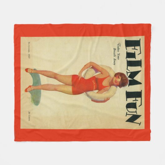 Film-Spaß-Titelseite2 Fleecedecke (Vorderseite (Horizontal))