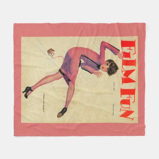 Film-Spaß-Titelseite Fleecedecke (Vorderseite (Horizontal))