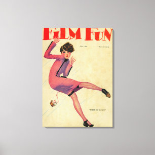 Film-Spaß-Titelseite Leinwanddruck