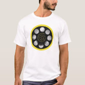 Film Spool T-Shirt - "The Spiral Spool of Life" (Vorderseite)