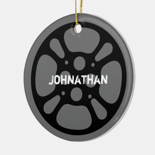 Film-Spule/Film-Spulen-Name-Verzierung Keramik Ornament (Links)