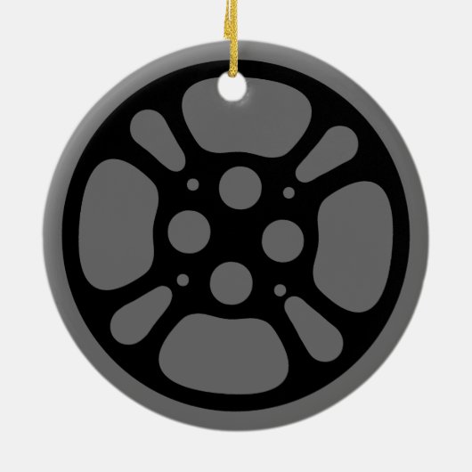 Film-Spule/Film-Spulen-Name-Verzierung Keramik Ornament (Hinten)