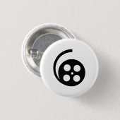 Film-Spulen-Piktogramm-Knopf Button (Vorne & Hinten)