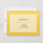 Film Star Bar Mitzvah Reply UAWG Yellow Blue RSVP Karte (Rückseite)
