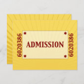 Film Star Bar Mitzvah Reply UAWG Yellow Blue RSVP Karte (Vorne/Hinten)