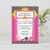 Film Star! Einladung (Stehend Vorderseite)