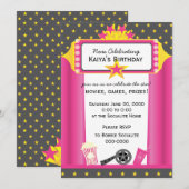 Film Star! Einladung (Vorne/Hinten)