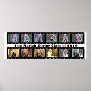 Film-Streifen-altes Fotografie-Negativ-Plakat Poster