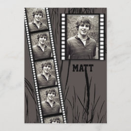 Film-Streifen-Foto-Platten-Abschluss-Mitteilung Einladung