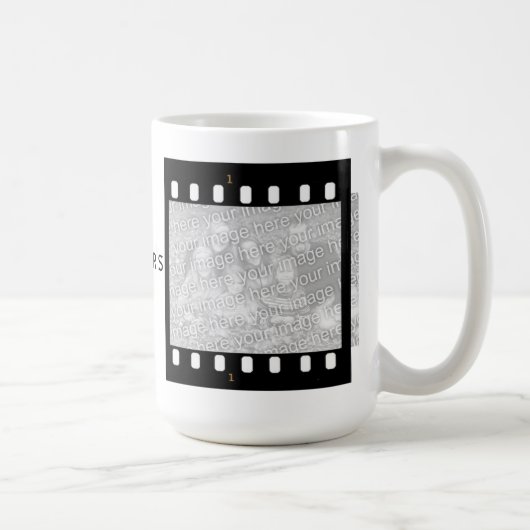 Film-Streifen-kundenspezifische Kaffeetasse (Rechts)