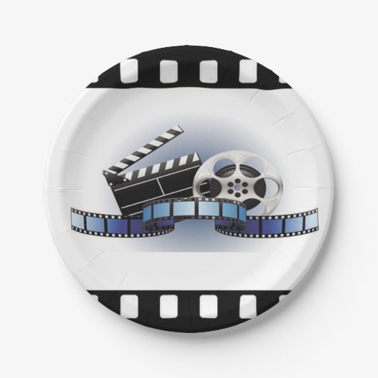 Film-Streifen-Papier-Teller Pappteller (Vorderseite)