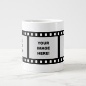 Film-Streifen-Schablone Jumbo-Tasse (Vorderseite)