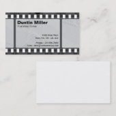 Film-Streifen - Schwarzes Visitenkarte (Vorne/Hinten)