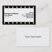 Film-Streifen Visitenkarte (Vorne/Hinten)