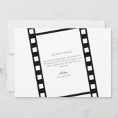 Film Strip Foto Collage Geburtsankündigung Save The Date (Rückseite)