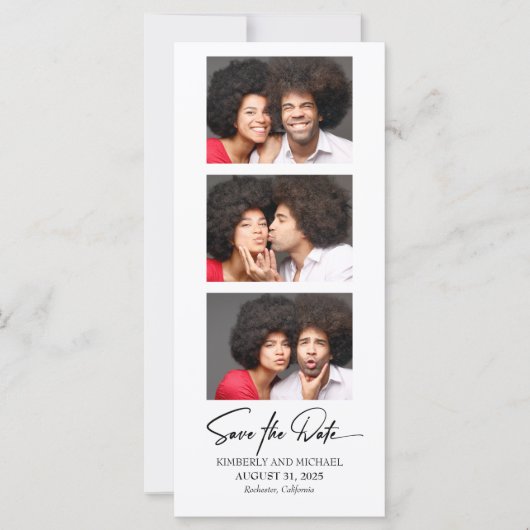 Film Strip Foto Stand Fotos Save the Date lustig (Vorderseite)