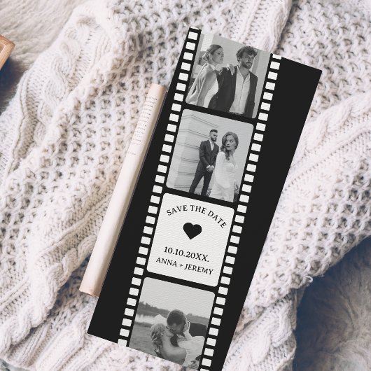 Film Strip Foto Stand Lesezeichen Save the Date Einladung
