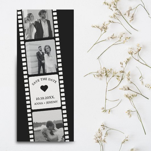 Film Strip Foto Stand Lesezeichen Save the Date Einladung