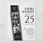 Film Strip Invite, Hollywood Custom Anniversary Einladung (Vorderseite)