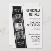 Film Strip Invite, Hollywood Custom Retirement Einladung (Vorderseite)