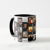 Film Strip Photo Collage Custom 26-Photo Memory Tasse (Vorderseite Links)
